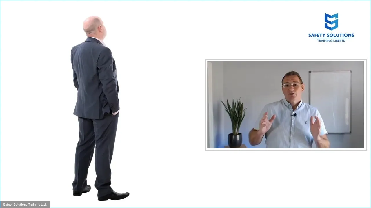 Microsoft Teams virtual training presentation graphic showing a trainer